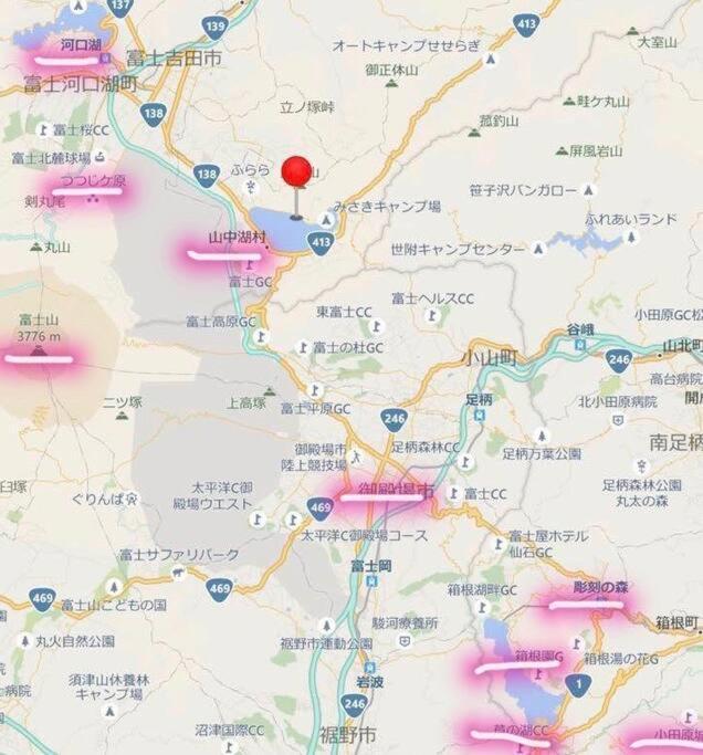 야마나카코 Away From Noise,View Fuji Mt In The Designer House 빌라 외부 사진